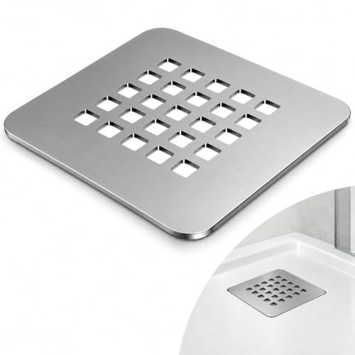Rejilla Desagüe Ducha Cuadrada 125x125mm Inox Cepillado
