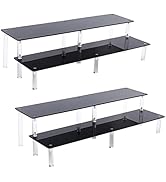 nbeads 2 Sets 2-Stöckiger Acryl Display ständer, 2-Stufiger Schwarzer Acryl-Riser-Cupcake-Ständer...