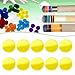 kowaku 10 Pieces Pool Cue Tip Pads Replacement Professional Repair Part Portable Ferrule Pads Billiards Accessory for Bar Game Room, Yellow