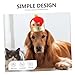 Yardwe Adjustable Dog Crown Hat Adorable Pet Headwear for Birthdays Halloween Parties for Cats Dogs Comfortable Easy to Wear