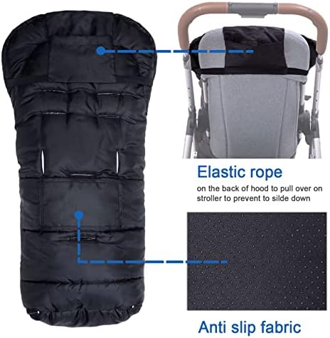 Yobee Universal Winter Warm Baby Stroller Footmuff, Outdoor Walking Warm Bunting Bag for Pram, Joggers, Waterproof Winterproof Stroller Sleeping Bag Baby Blanket - 1