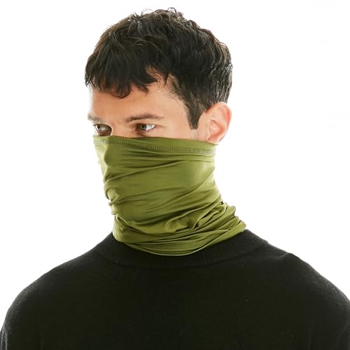 Image of UV Protection Cooling Neck Gaiter Face Mask Scarf for Men - Windproof Neck Cover Bandana Neck Warmer Mask