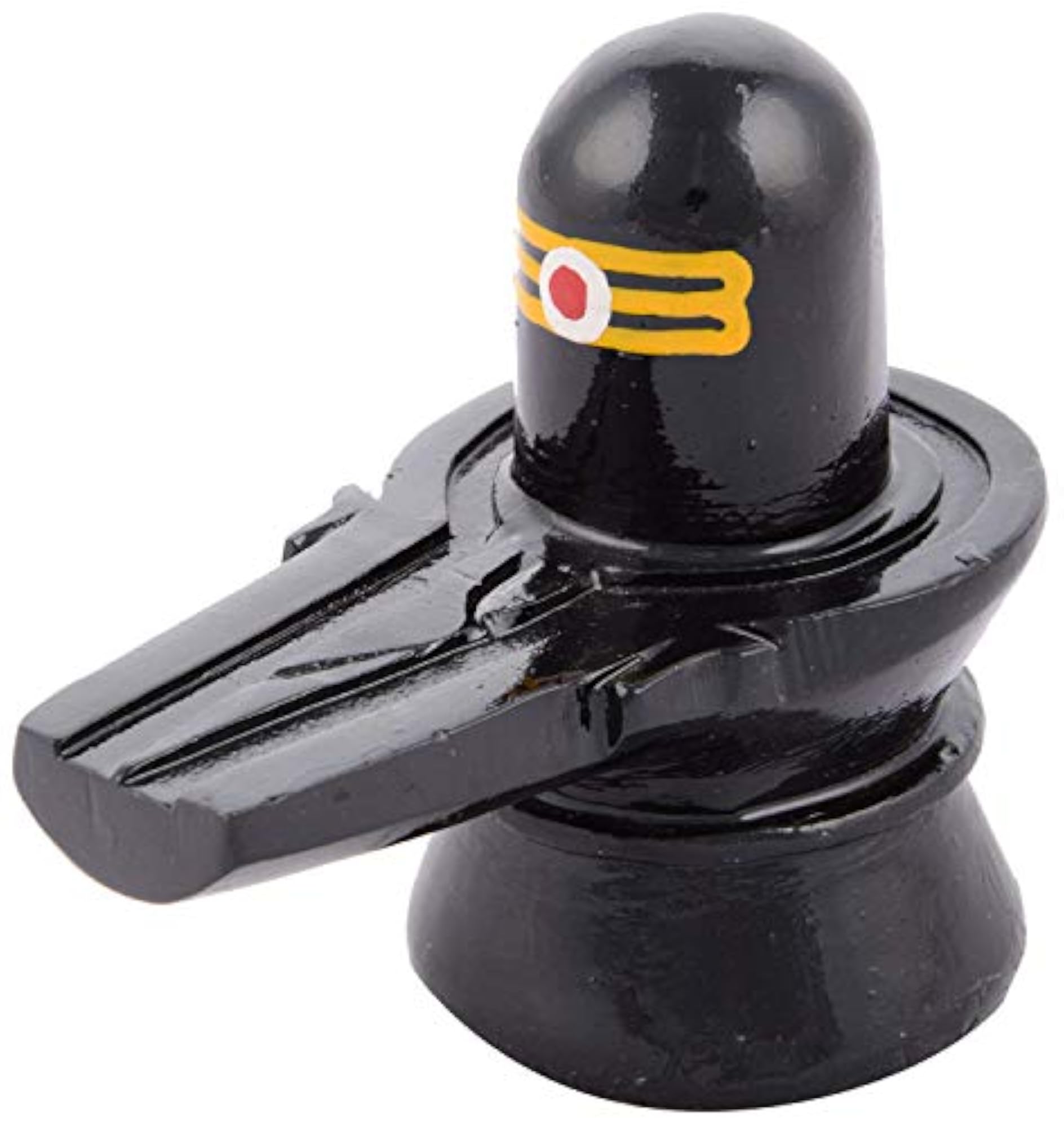 Handcrafted Tilak Black Shivling Idol Pooja God Statue