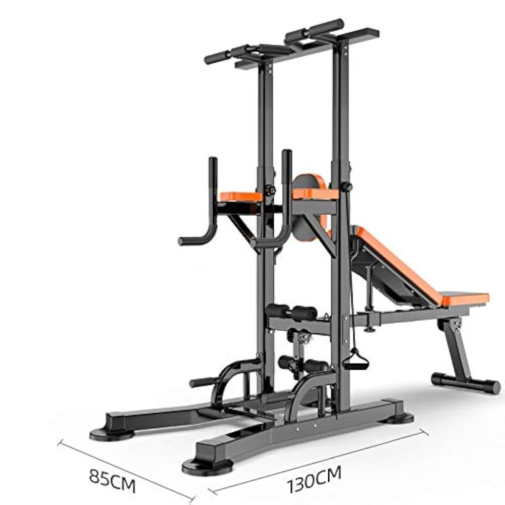 Amazon | プルアップ パワータワー 高さ調節可能 ウェイトベンチ