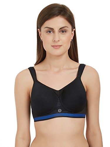 Image of SOIE Women Full Coverage Polyamide Spandex High Impact Padded Non Wired Sports Bra