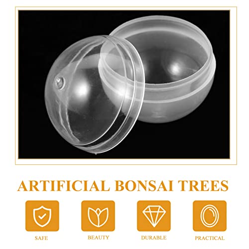 HOMSFOU 100pcs Empty Clear Round Capsules for Toy Gumball Machines 28MM Clear Fillable Ornaments Ball Plastic Containers Surprise for Kids Party Favor Prize Vending Machine Toys - Image 4