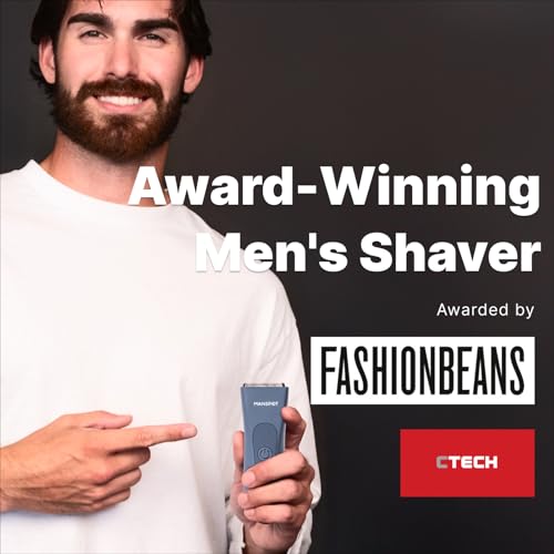 Image of MANSPOT Trimmers For Man, Electric Body Shaver Balls Trimmer Rechargeable with Hypoallergenic Ceramic Blade, Waterproof Wet /Dry Men's Body Groomers for Body Balls Legs Pubic Private Parts Hair (Blue Light)