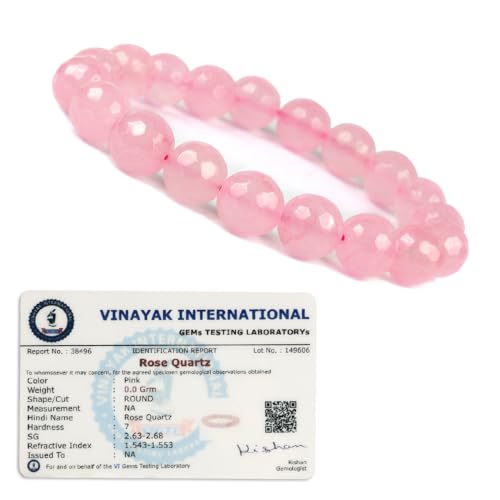 Image of Certified Natural Crystal Stone Diamond Cut /Faceted 10 mm Beads Bracelet for Men & Women | Reiki Charged Gemstone Jewellery | Multiple Stone Variants Available