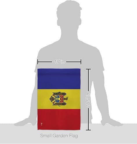 Miniatura 2 de Americana Home & Garden Bandera de jardín de Moldavia Regional Nación Internacional del Mundo País Particular Decoración de Casa Banner Pequeño