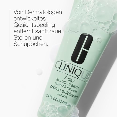 Clinique 7 Day Scrub Cream Rinse-Off Formula | Gesichtspeeling | Entfernt abgestorbene Hautzellen | Für glattere Haut | 100 ml – Ansicht 2