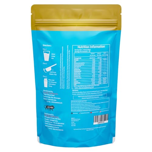 Image of Oats Powder | iOat H2O | Instant Ready To Mix Beta Glucan Rich Flavoured Oats Powder | Breakfast Cereals (500g (Pack Of 1), Strawberry Creme)
