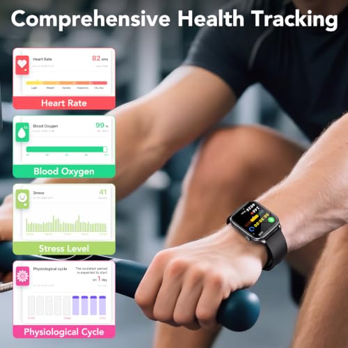 IKT Smartwatch Damen Herren, 1.83" HD Smart Watch, 120+ Modi, Fitness Tracker mit Bluetooth Telefonie… – Ansicht 3
