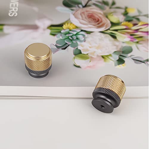 Pexintek 10 Pack Gold Modern Cabinet Handles Solid T Bar Knobs Kitchen Bathroom bedrooms Study Furniture Door Vintage Pulls with Screws for Cupboards Drawer Wardrobe Dresser (Golden Grey) - Image 3