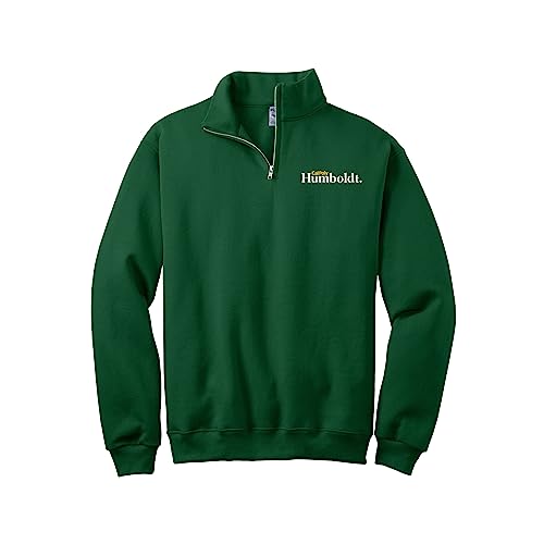 Sorority Letters Shop Cal Poly Humboldt Quarter Zip Cadet Collar Sweatshirt - State University Pullover Sweater