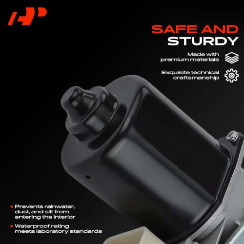 Image of A-Premium Front Windshield Wiper Motor with Pulseboard Module Compatible with Chevy Astro 1994-2005 & GMC Safari 1994-2005