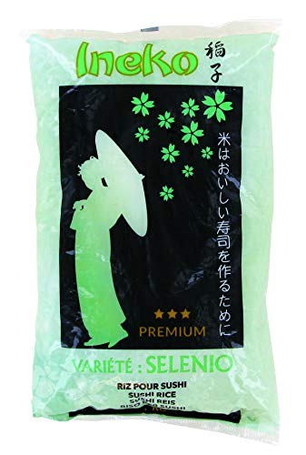 Riz pour Sushi INEKO - Variété premium Selenio - Petit grain - Sac de 1KG, 2KG ou 10KG (1KG)
