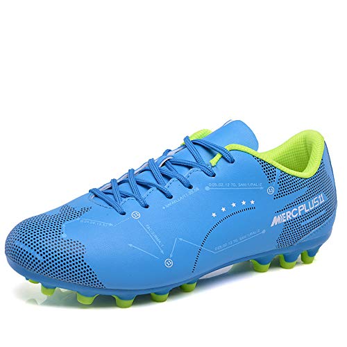 Männer Fußballschuhe, TF/AG Spiked Griffige Teens Trainingsschuhe Leichte Outdoor-Fußball-Schuhe für Grass Rubber Cement,A,38