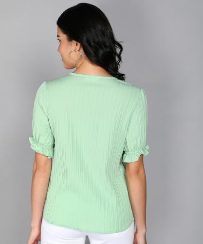 Image of Stylistico Summer Puff Half Sleeve Formal Top for Office wear Women Short Tops for Party Stylish Western Top Casual top for Womens Tops for Jeans