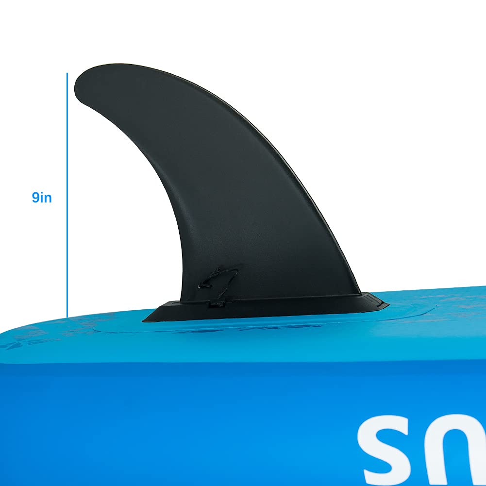 SEAPLUS Quilla de Paddle Surf, Aleta de Tabla de Surf Hinchable 9in ABS