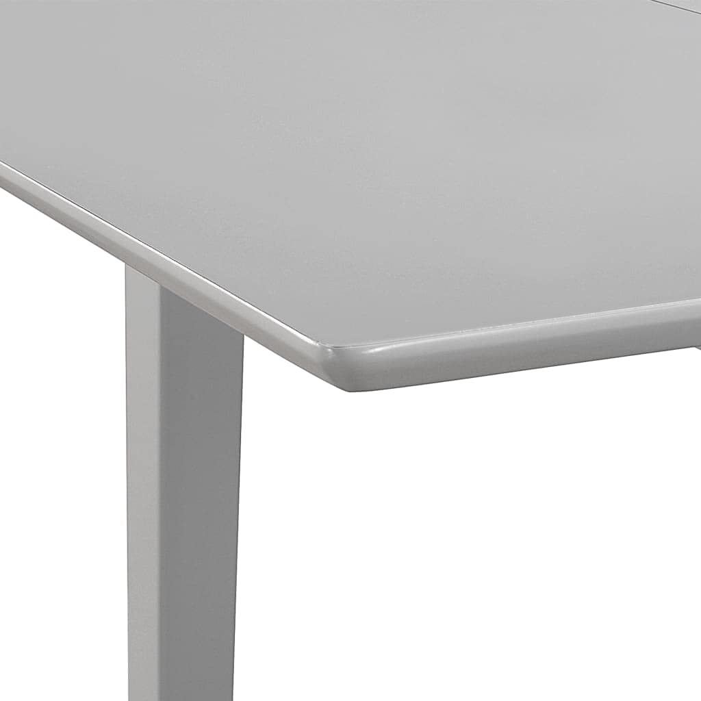 Generisch Ensemble de salle à manger 3 pièces, table extensible, 2 chaises, gris