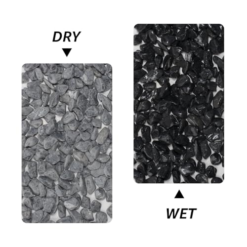 Image of LOIOOJ Black Natural River Rocks, 0.5-1 Inch Decorative Stones for Plants, Garden, and Landscaping - 10LB, Ideal for Walkways, Vases, Crafting, Garden Pathways, and Outdoor Landscaping
