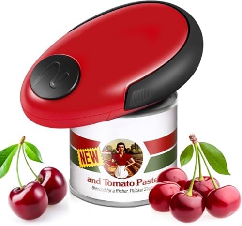 Electric Can Opener, Handheld Smooth Edge No Sharp, Portable Automatic Can Opener for Camping, Best Kitchen Gadgets Easy for Arthritis Patients
