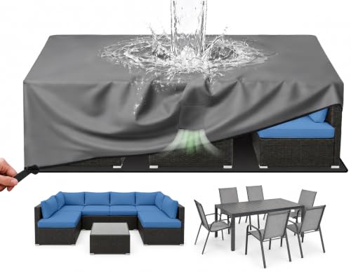 Arfntevss Patio Furniture Covers Waterproof Outdoor Table and Chair Cover