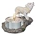 Produktbild Deko Teelichthalter ''White Wolve'' -Wolf Kerzenhalter - Variante 1 - Höhe 8 cm - Fantasy Figur Dekoration