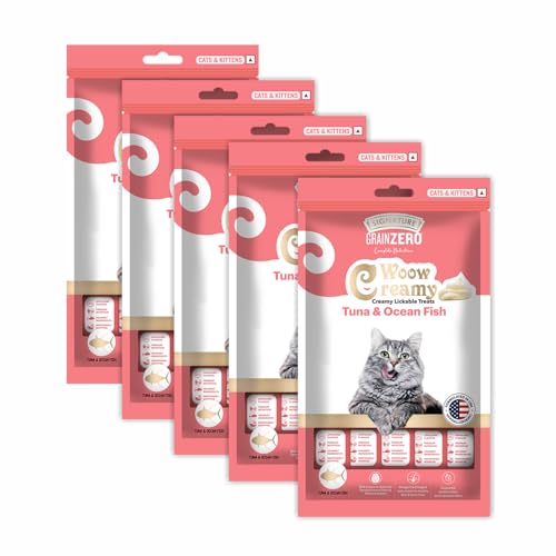 Grain Zero Creamy Lickable Treats Tuna & Ocean Fish Combo (5 * 75g) 375g (B0CQ4LWCN3) Amazon Price History, Amazon Price Tracker