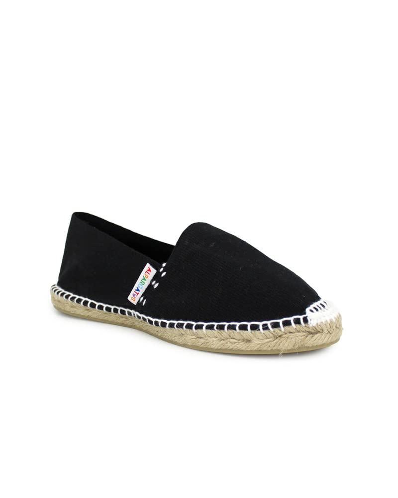 Espadrilles classiques en toile de couleur unie fabriquées en Espagne