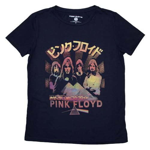 T-shirt Pink Floyd pour femme motif affiche du Japon idéal pour les festivals