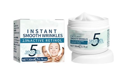 Crema de Arrugas Instantánea,5 Segundos Lifting Firming Anti-Aging,Crema Antiarrugas con Efecto Instantáneo,Crema Hidratante Natural para Piel Lisa
