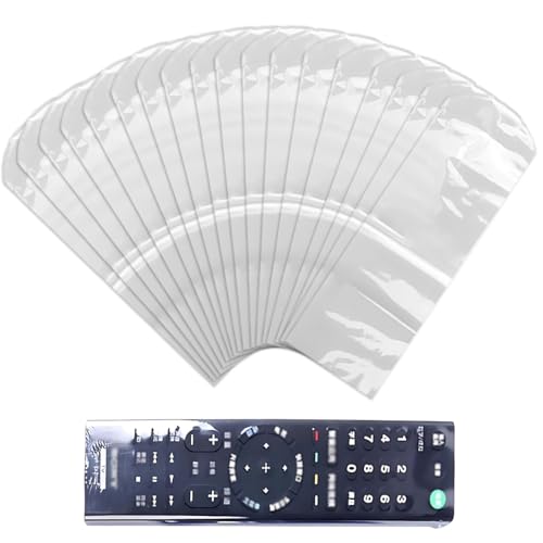 XUZOPIM 50 Unidades De Plástico Termorretráctil, A Prueba De Polvo E Impermeables Transparentes Bolsas Termorretráctiles Película Mando A Distancia Universal Para Mando A Distancia Y Mandos A