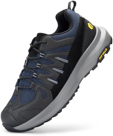 Fitville Extra Brede Wandelschoenen Heren Waterdichte Schoenen Antislip Wandelschoenen Outdoor Schoenen Blauw 46 EU X-Breed