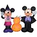 Gemmy 5.5' Wide Airblown Mickey and Minnie w/Pumpkins Disney Halloween Inflatable
