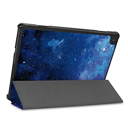 Image of Robustrion Faux Leather Smart Trifold Hard Back Flip Stand Case for M10 FHD Plus TB-X606F / TB-X606X [1st and 2nd Gen] 10.3 inches Tablets - Stars