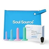 Soul Source | Silicone Wand Set Pelvic Floor Trainer | Progressive Comfort & Strength | with Travel Pouch and Handle (Small Set)