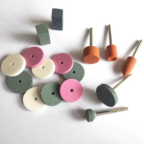 Junlixn JUN9005 𝐉𝐔𝐍𝐋𝐈𝐗𝐍 45 Pcs Rotary Grinding Stone Set - 1/8 Inch Shank Abrasive Mounted Stone Grinding Point Sharpening Wheels thumb #4