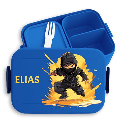 Kinder Bento Box Midi Lunchbox für Mepal Bentobox - Ninja Schattenkrieger...