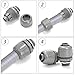 Noamus 30 Pcs Liquid Tight Connector, 1/2 Inch PVC Electrical Conduit Connectors, 180 Degree Straight NPT Non-Metallic Fitting for Home Kitchen Bathroom Outdoor Tubes Tools Supplies, Grey