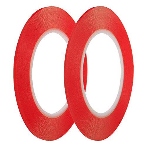 Meprotal 2pcs Clear Double Sided Adhesive Phone Repair Tape Digitizer Repair Tool for Cell Phone Tablets Laptops Camera 2mm/3mm x 25m
