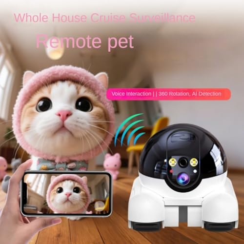 Monitor para bebés y mascotas 4K con movimiento PTZ inteligente 7