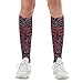 FekiLoot Blue And Red Pattern Compression Socks Cozy Soft Support Socks Fashion Breathable Knee High Tube Socks for Adult