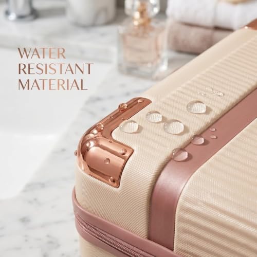 Image of GVND Travel Make up Train Case, Waterproof Portable Hard Shell Cosmetic Case, Cosmetic Case Mini Suitcase Vanity Box for Makeup Hand Luggage with Handle & Elastic Band, Flight Use