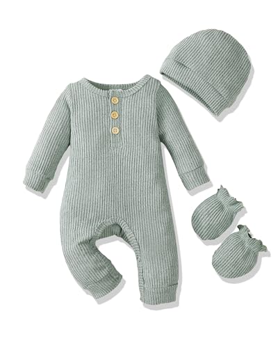 Image of Yhnslsf Newborn Baby Boy Clothes Infant Baby Rompers Boy Cute Newborn Boy Outfits 3PCS Romper Jumpsuit For Baby Boys
