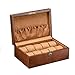 GAOTTINGSD Box di Stoccaggio 10 Guarda Legno Dell'esposizione dei Monili del Basamento della Cassa Dell'organizzatore di Immagazzinaggio Scatola con La Serratura