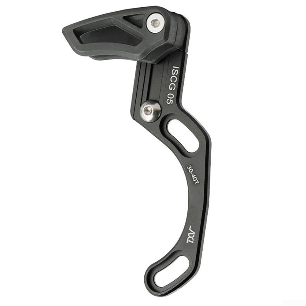 Bicycle Chain Guide ISCG-05 Mount Aluminium Alloy Anti-Drop Device for MTB Single Disc 30T-40T Bottom Bracket Lightweight Black Red(ISCG 05 black)