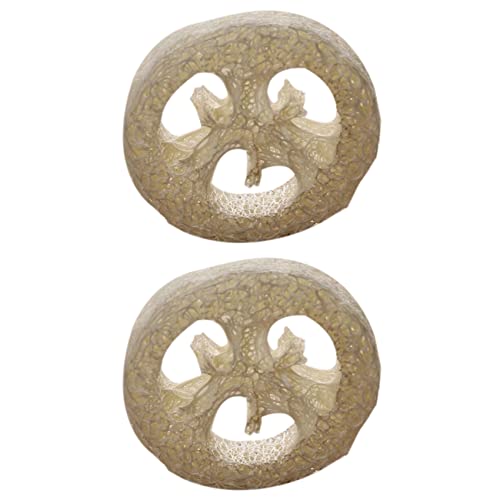 Wuden 300Pcs Natural Loofah Luffa Loofa Slices Handmade Loofah Soap Box Tray Tools Cleaner Sponge Soap Holder