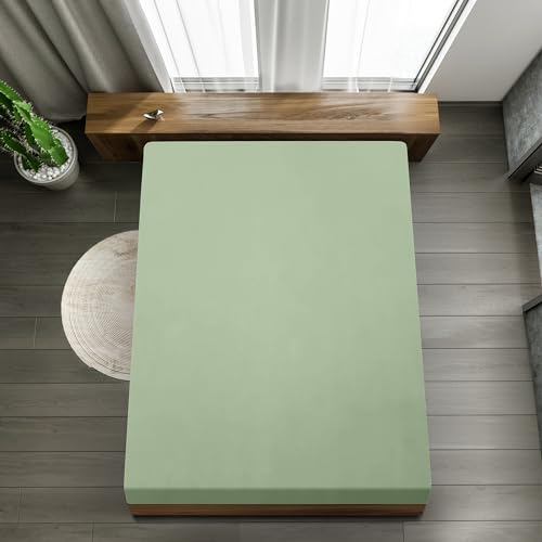 Utopia Bedding Fitted Sheet King, Sage, Deep Pocket 14 inch (35 cm), Easy Care, OEKO-TEX Certified - Image 2