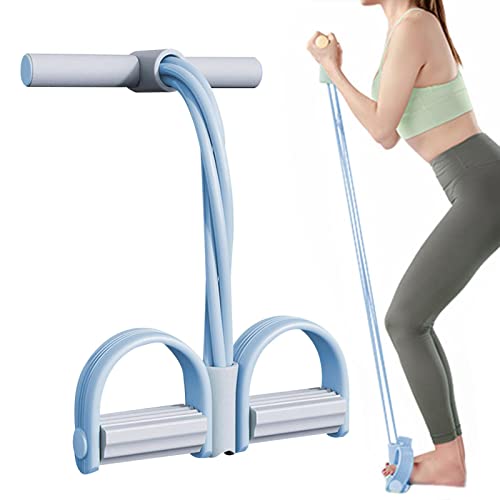 Fitness Resistance Bands | 6 Tube Pedal Ankle Puller | Portable Tension Ropes For Workout, Elastic Pedal Booster Body Shaper Fitness Equipment Abdominal Exerciser For Stretching #TOP6